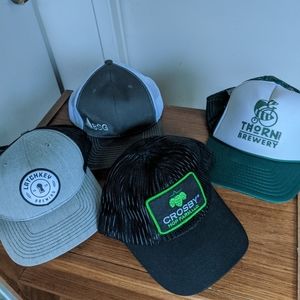 Lot of 4 Beer Industry Hats